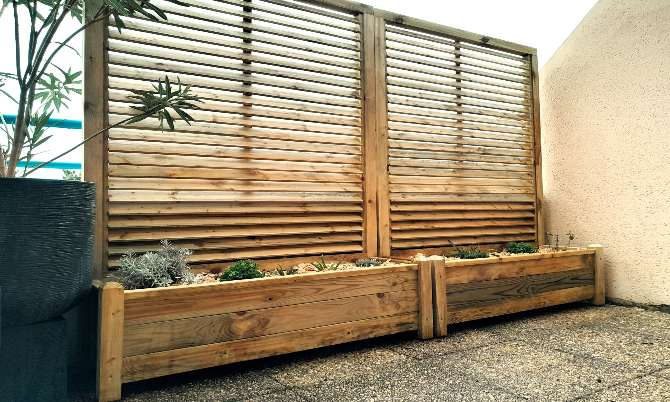 Jardinières avec ou sans treillis